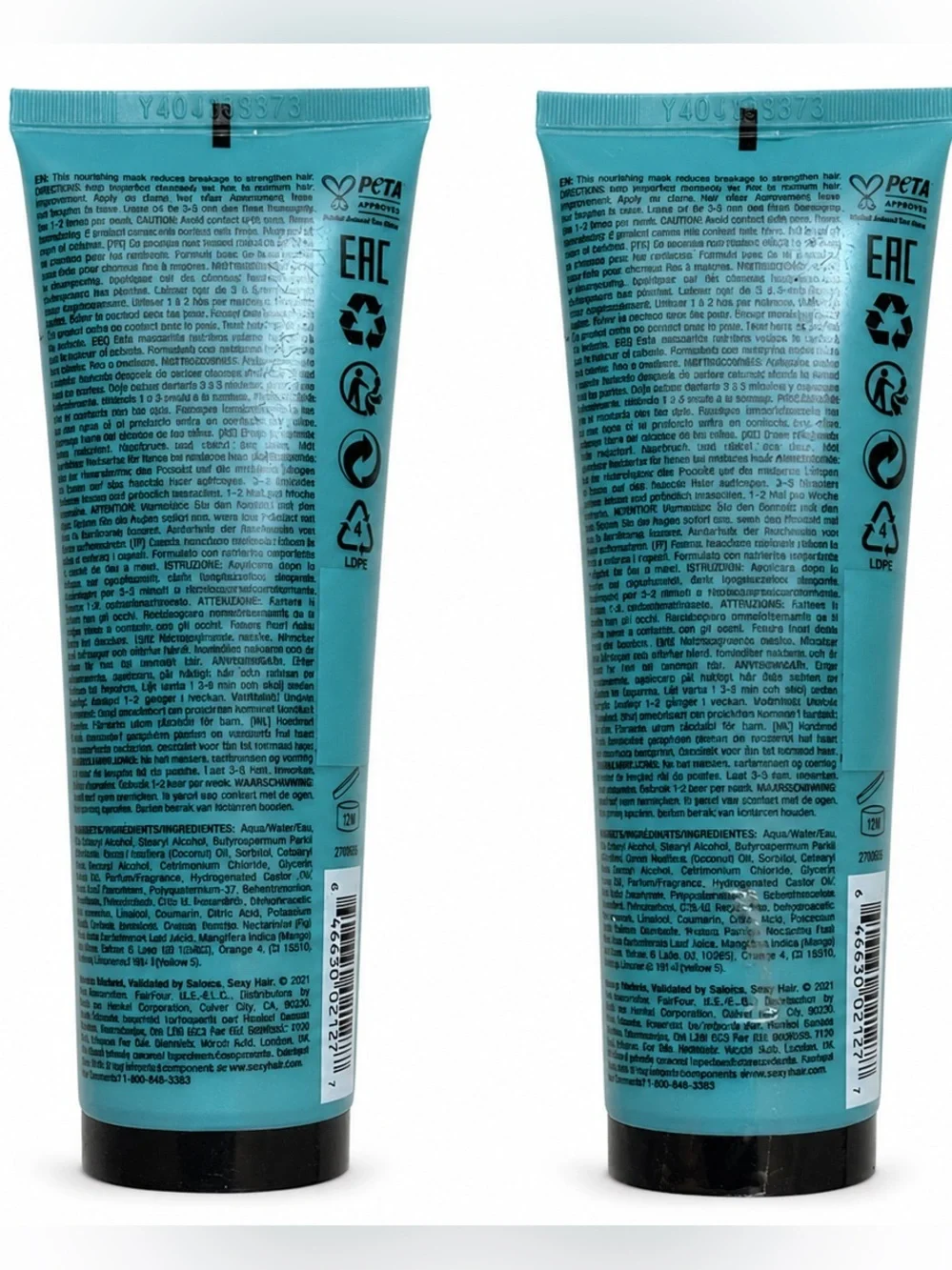 Sexy Hair Healthy Strengthening Nectarine Mask 2oz X 2 BRAND NEW/SEALED